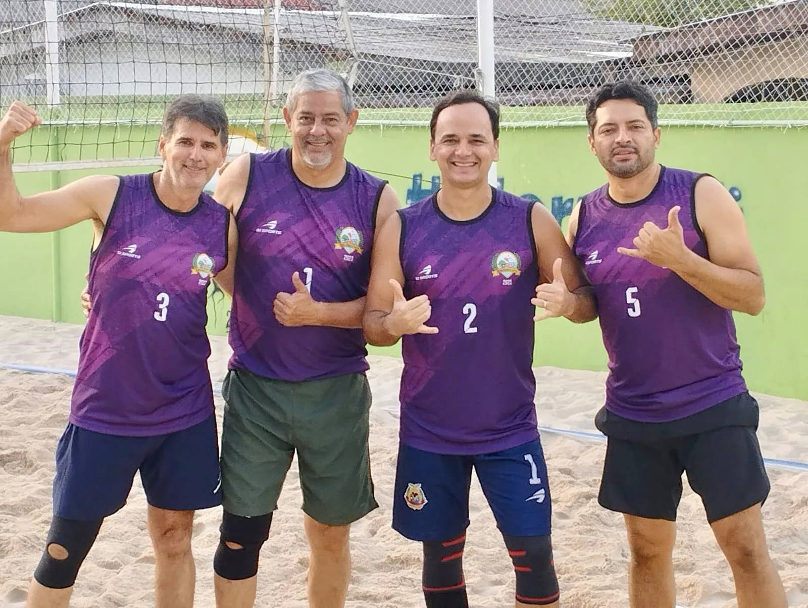 Atletas reunidos no Recanto